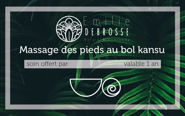 chèque cadeau bol khansu masssage des pieds